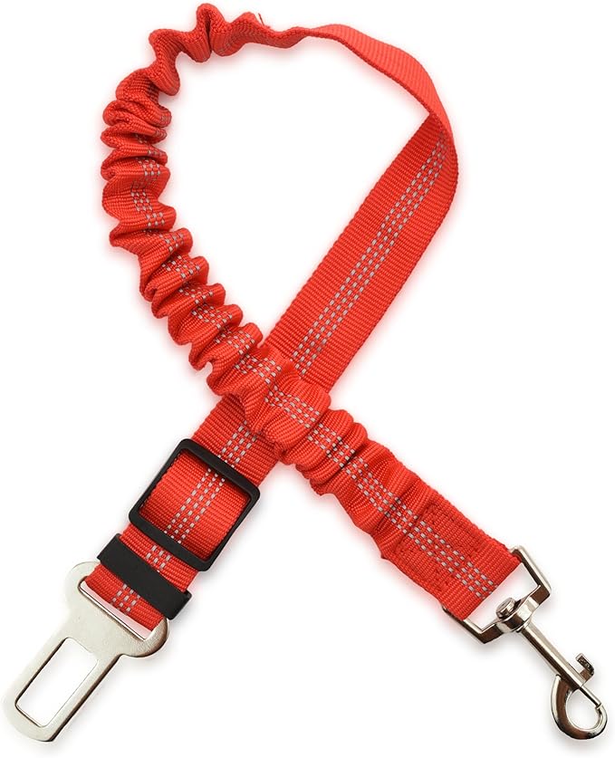 Skruffie’s Love Dog Seat Belt with Bungee Car