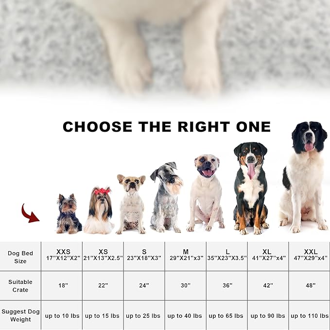 Deluxe Dog Crate Bed 47"x29")