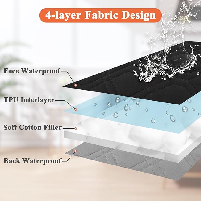 Dog Bed Covers Replacement Washable 50x40Wx6H Inches