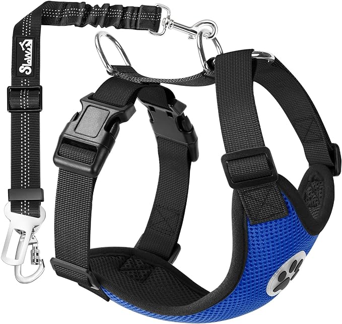SlowTon Dog Seat Belt Harness for Car