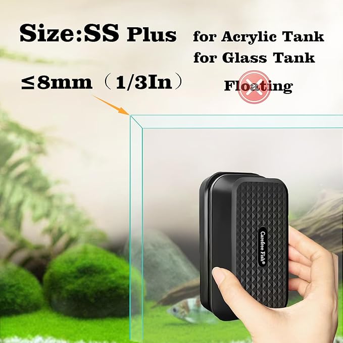 Carefree Fish Aquarium Small Magnetic Cleaner Plus