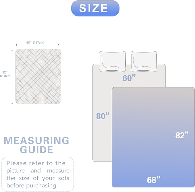 Waterproof Dog Bed Cover 68"x82")