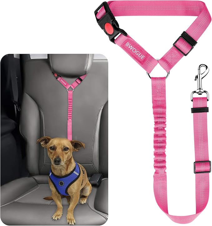 BWOGUE Pet Dog Cat Seat Belts (1 Pack)