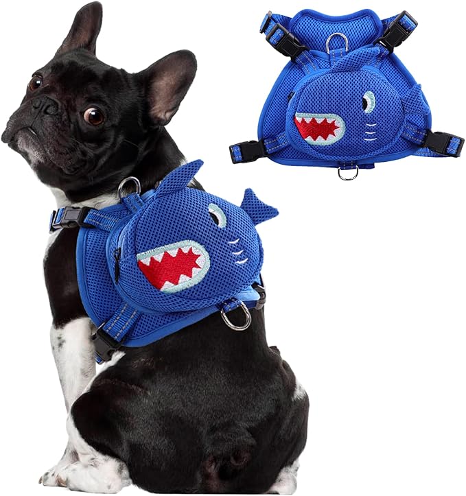 Dog Harness Backpack Cute Doggie Backpack Carrier for Small Medium Dogs
