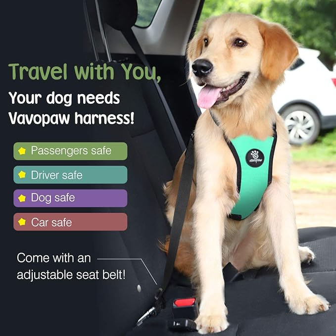 Dog Vehicle Safety Vest Harness