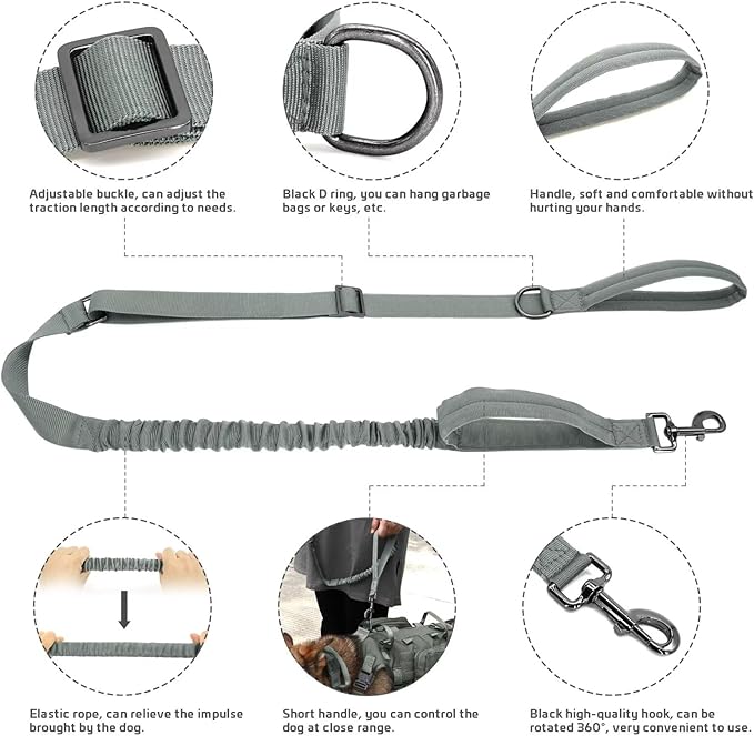Forestpaw Tactical Dog Harness for Large Dogs