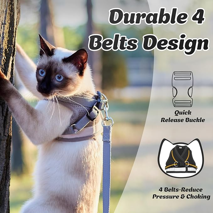 Supet Cat Harness and Leash Set for Walking
