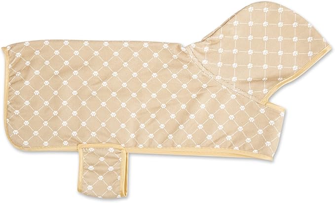 Bone Dry Pet Grooming Towel Collection Absorbent Microfiber Drying Set 15x30", Embroidered 3 Count