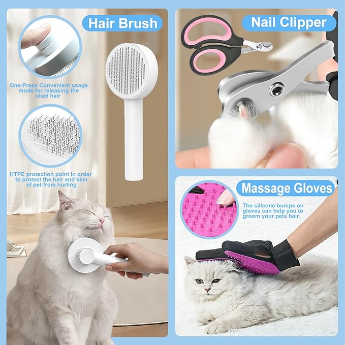 Cat Travel Carrier Bag Soft-Sided & Folding Cat Travel Litter Box 15pcs Cat 20LBs Pets