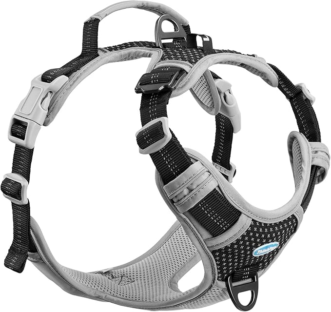 ThinkPet No Pull Harness Breathable Sport Harness with Handle-Dog Harnesses Reflective Adjustable for Medium Large Dogs