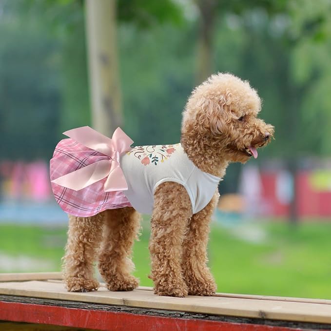 Idepet Dog Dress Love You Mom
