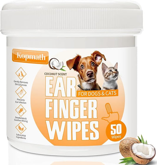 Dog Ear Wipes 50 Count,