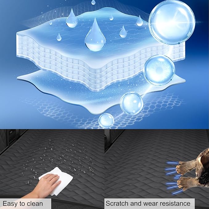 RUIANTE Compatible with Dog Car Seat Cover Protector 2017-2022 (Black)