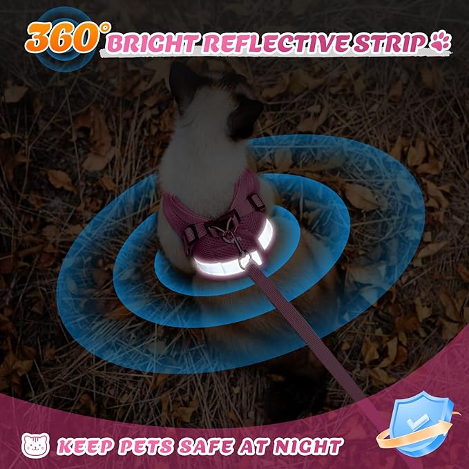 Supet Cat Harness and Leash Set for Walking