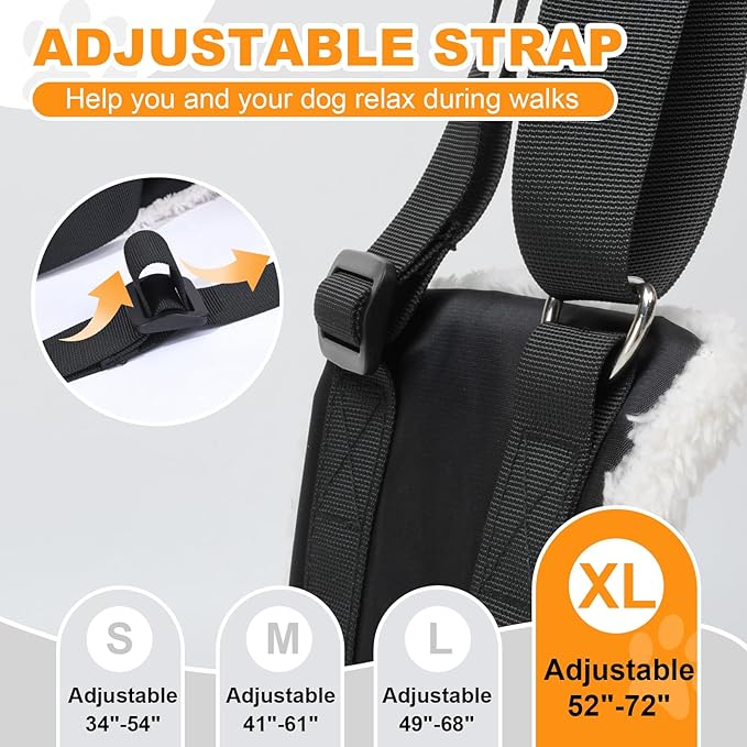 4-150 lbs Dog Lift Harness Adjustable Dog Sling for Large Dogs Lift Support Rehab Harness for Weak Rear Legs
