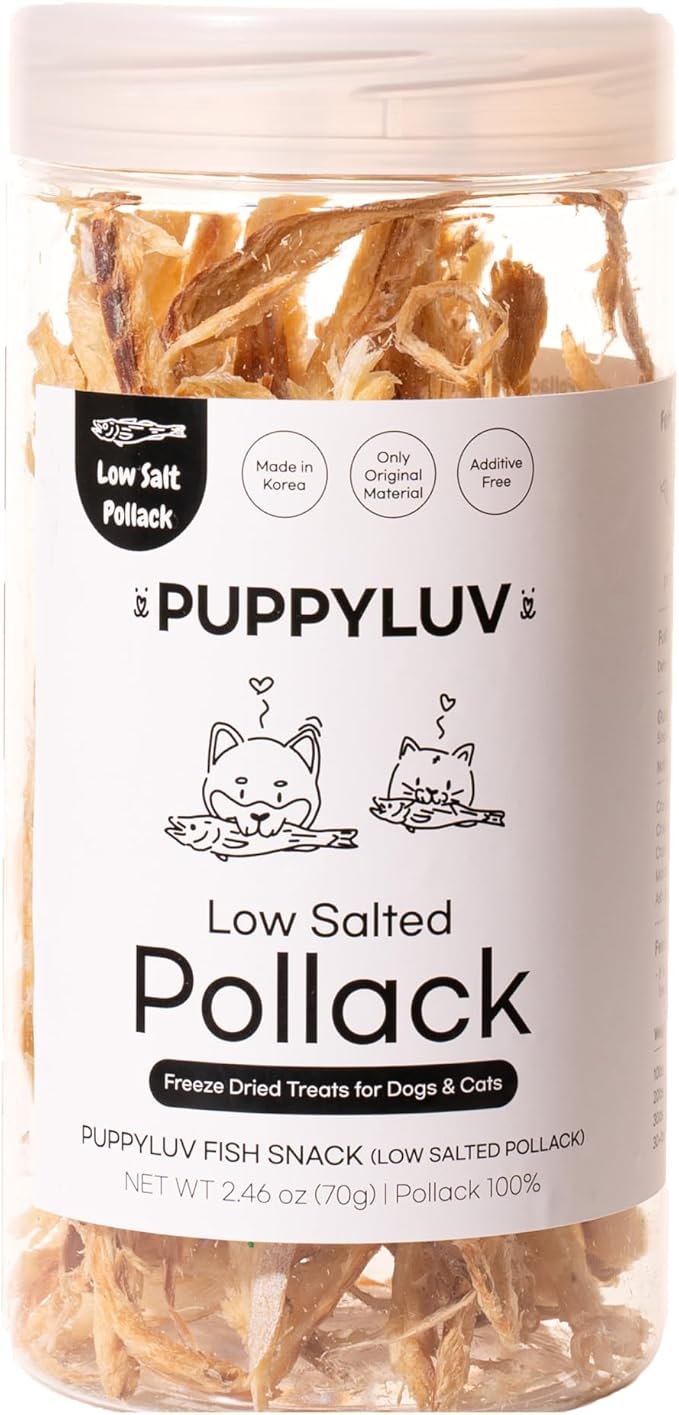 Puppyluv Low Salted Pollack Fish Snacks