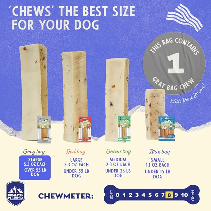 Himalayan Dog Chew Original Yak Cheese Dog Chew 1 X-Large 5.3 oz, 100% Natural, 55 lbs