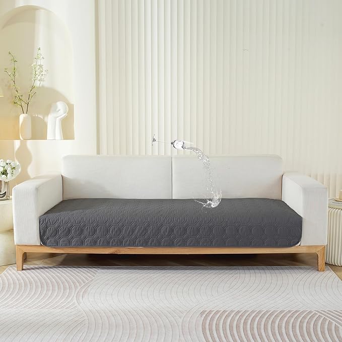 SYSLOON Waterproof Dog Bed Cover Sofa,Car,68"x82",Dark Grey