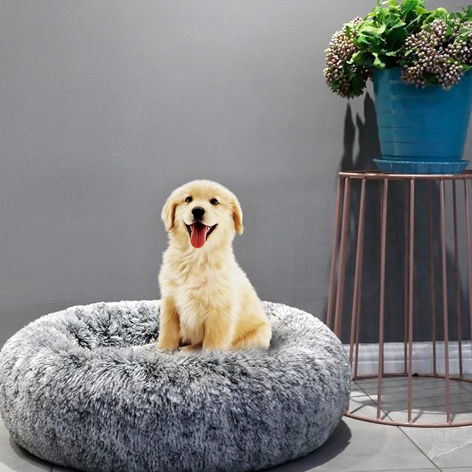 Solution4Patio Donut Small Pet Bed 23.62" Dia 3.15" H, #B607B00