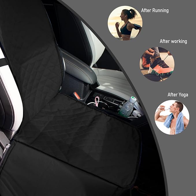 Front Seat Cover for Dogs in Car 2-in-1 Pet FCWLAGU1