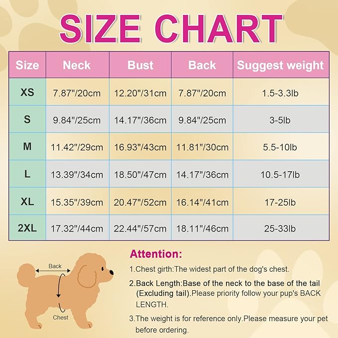 Dog Pajamas Pjs Spring Summer Dog Clothes for Small Dogs Girl