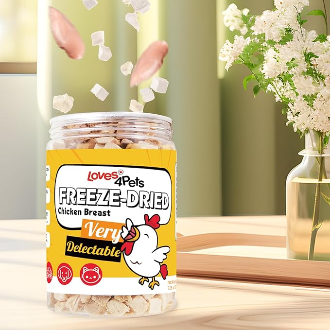 Freeze Dried Chicken Cube Cat & Dog Treats – Grain-Free