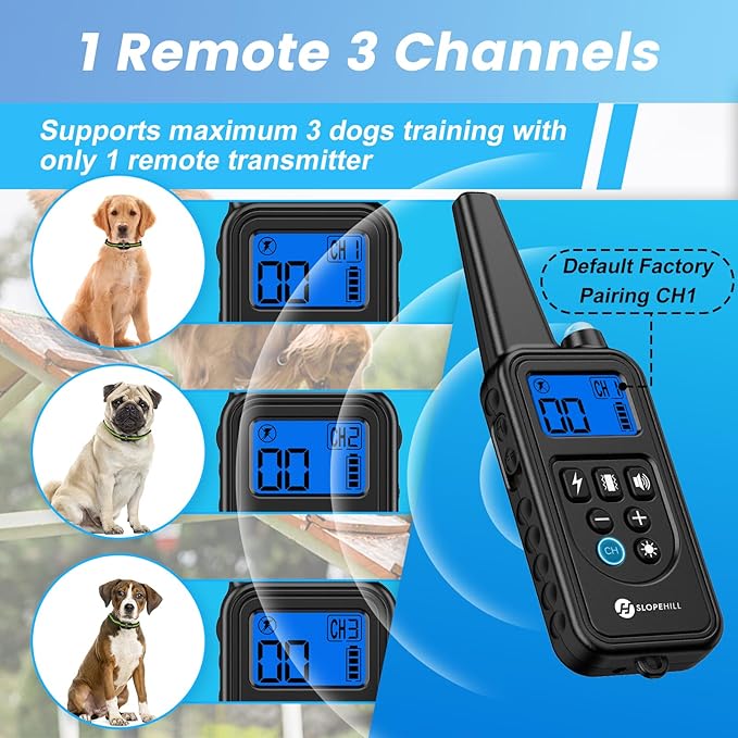Dog Training Collar with 7 Training Modes 2600Ft Remote