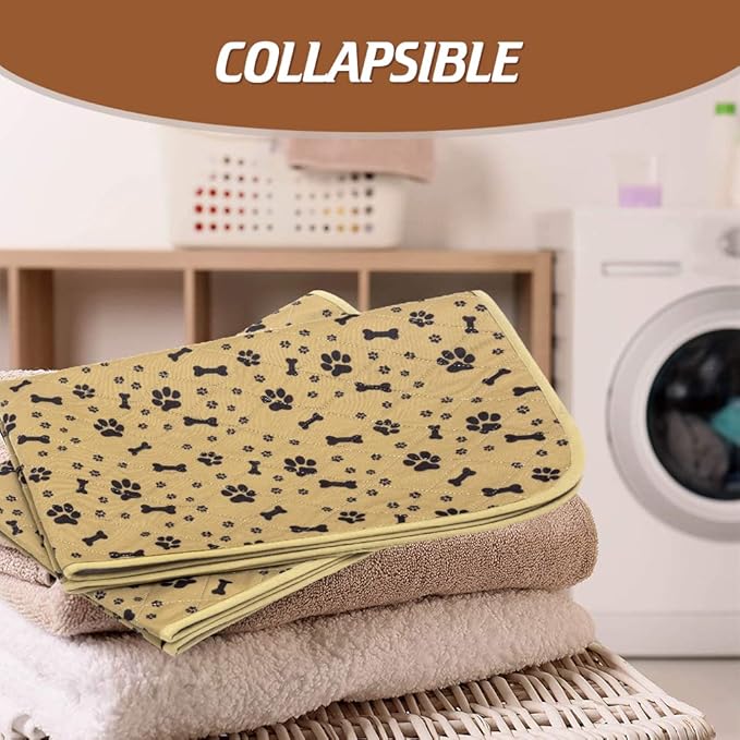 BINGPET Waterproof Dog Food Mat Non-Slip 2 Pcs 35.4" X 23.6" Anti-Slipextra 2 Pack