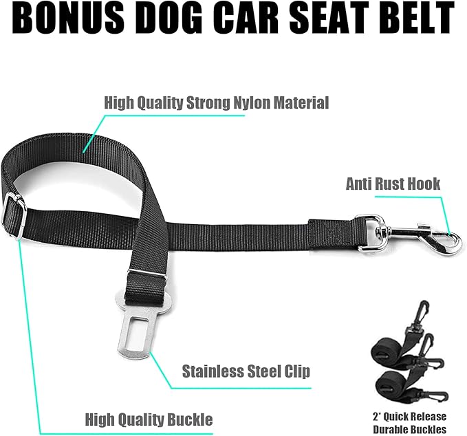 AULDEY Dog Car Seat Cover