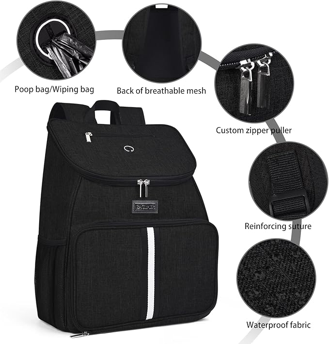 BAGLHER丨Dog Travel Bag 2 Silicone 2 Food