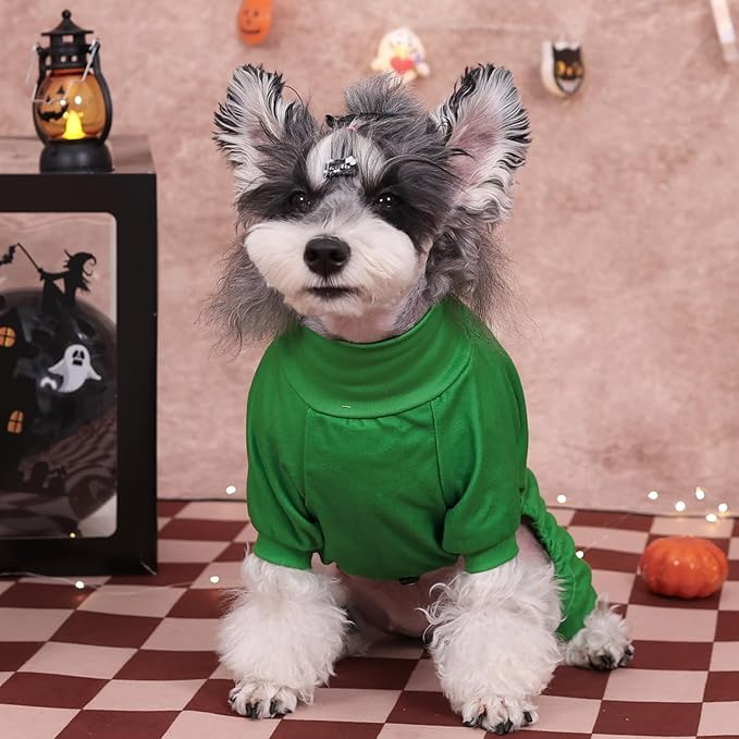 CuteBone Turtleneck Dog Pajamas Pet Clothes Thermal Dralon Onesie Cashmere High-Necked Puppy Pjs Coat GP08M