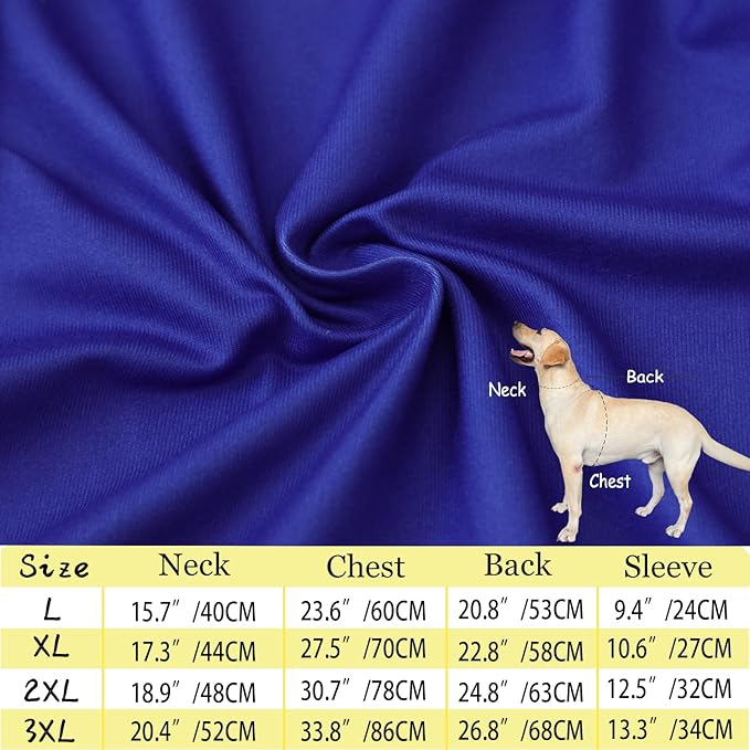 Dog Navy T Shirts Uniform Pattern Printed dogs Sport Shirt Softable Pajamas for Large Dogs Softable Pajamas for Large Dogs (L, Uniform)
