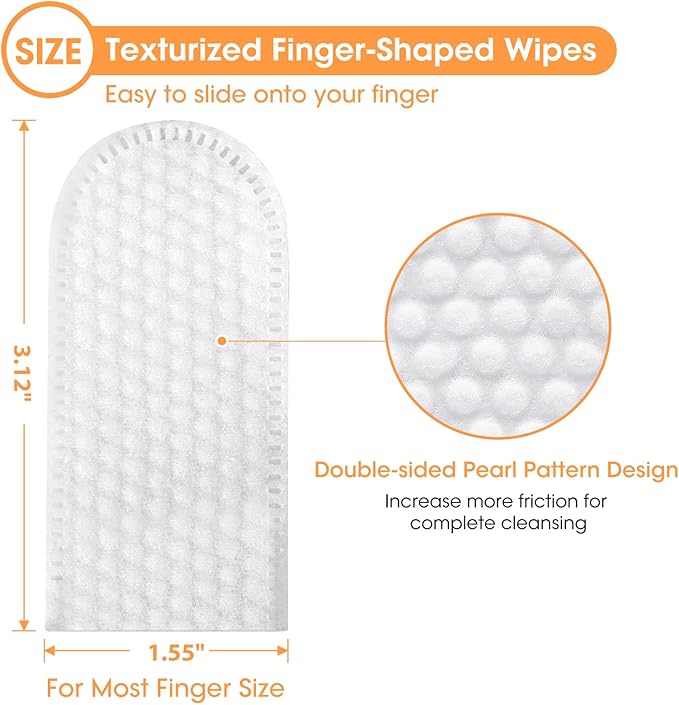 Dog Teeth Cleaning Wipes Finger,50 Ct,