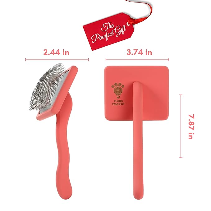Pet Slicker Brush With Soft Massage Grooming Stainless Steel Pins