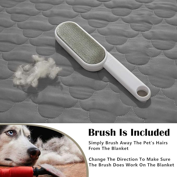SPXTEX Dog Bed Cover Washable Pee Pads Dog Blankets for Puppy Large Dog Cat 1 Piece(82"x82",Light