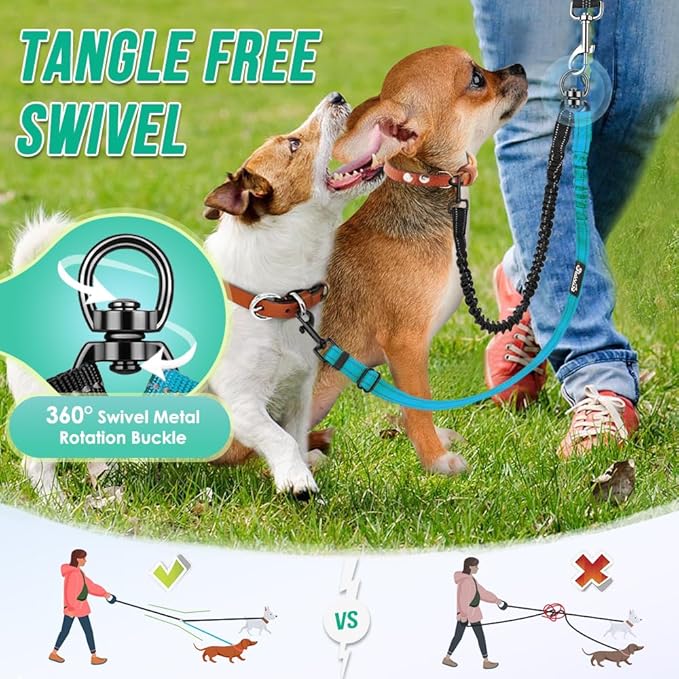 Two Dog Lead 2 in 1 Upgraded