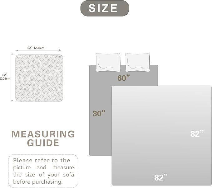 Waterproof Dog Bed Cover 82"x82")