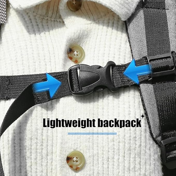 Pet Carrier Backpack with Sturdy Steel Frame for Easy Travel & Comfort M:33X29X44CM/13"X11.4"X17.3")