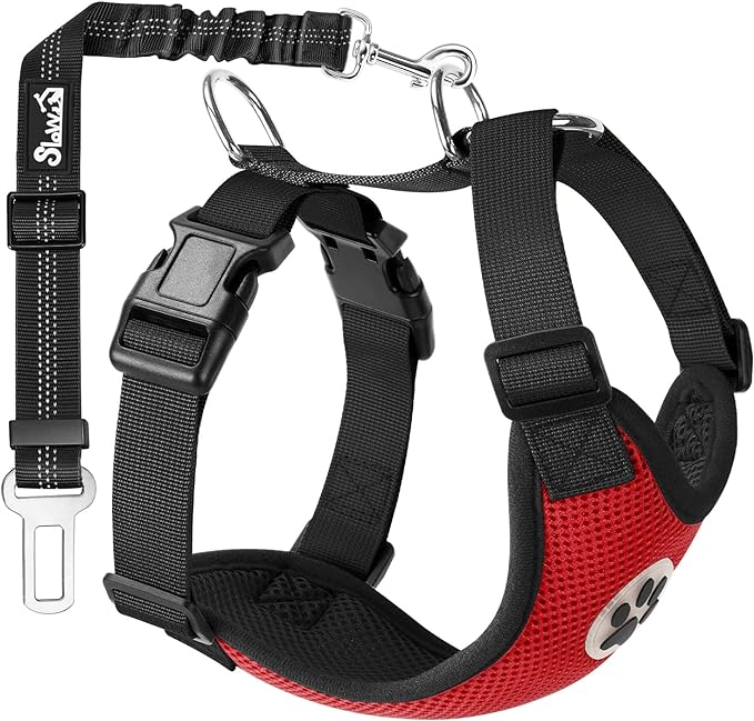 SlowTon Dog Seat Belt Harness for Car