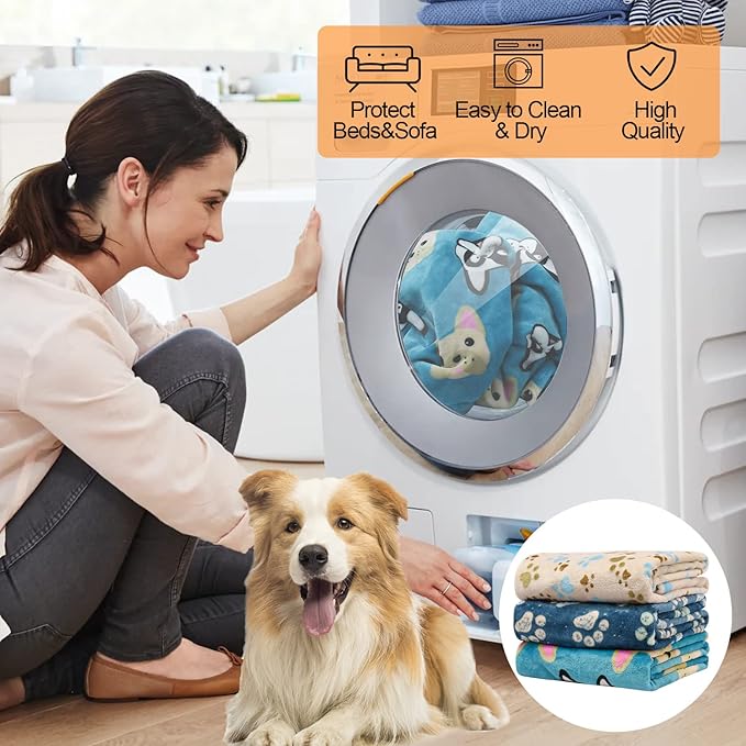 1 Pack 3 Blankets for Dogs Blankets Blanket(23x16 inch)