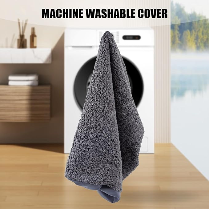 Dog Bed Covers Replacement Washable: Soft Plush Durable Dog Bed Removable Washable Cover