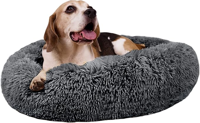 MFOX Calming Dog Bed (L/XL/XXL/XXXL) for Medium and 25/35/55/100lbs