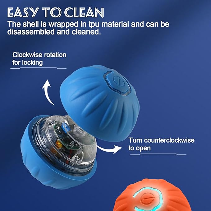 Trumoon Automatic Bouncing Ball Toy for Dog and Cat