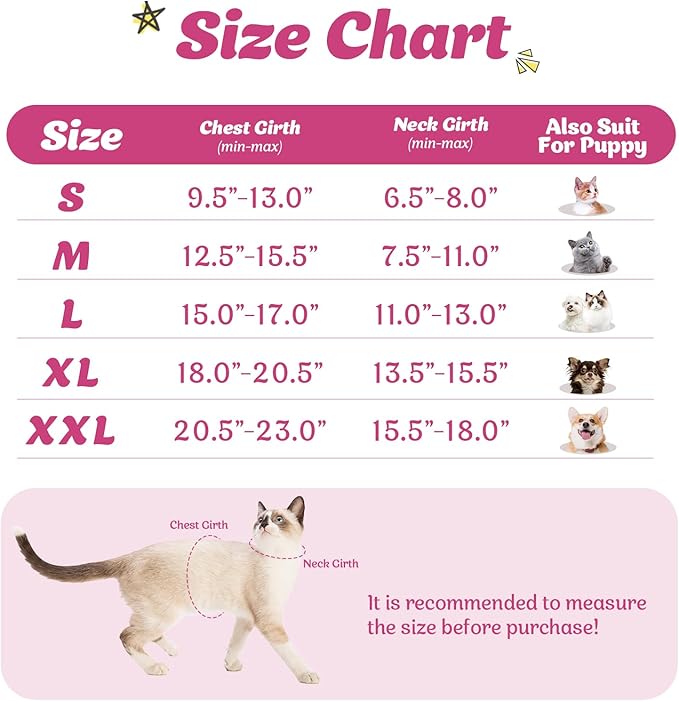 Supet Cat Harness and Leash Set for Walking