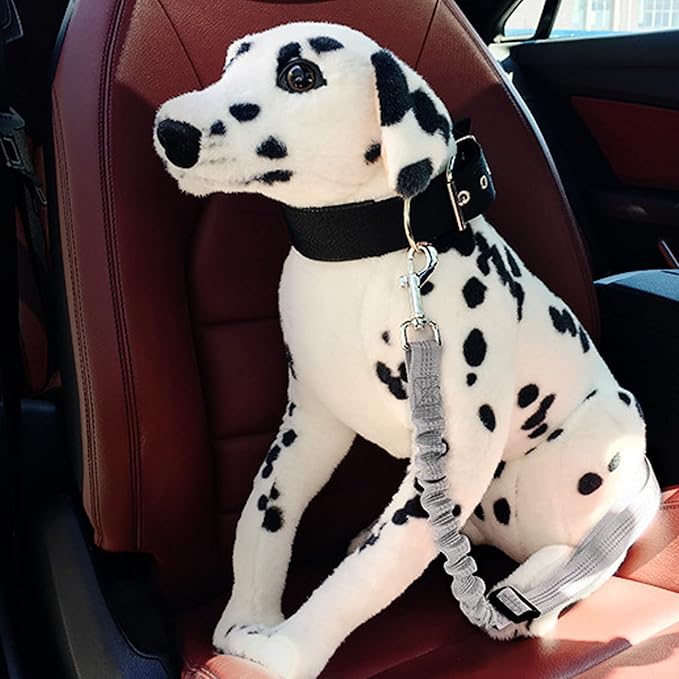 Dog Seat Belt with Elastic Bungee Buffer