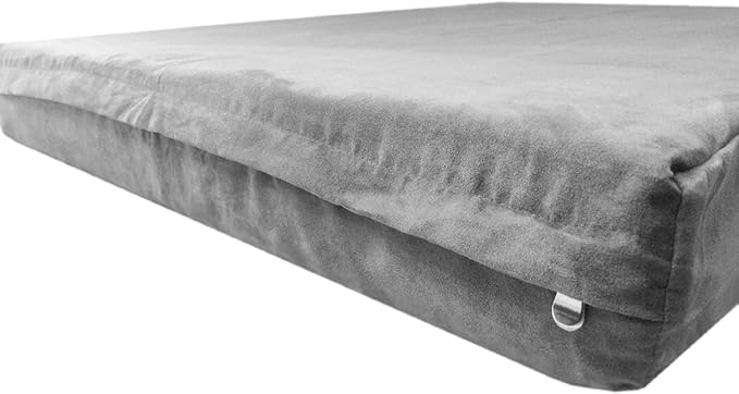 55''x47''x4'' Microsuede Gray Color Duvet Gusset Comfort Durable Zipper Dog Bed Case