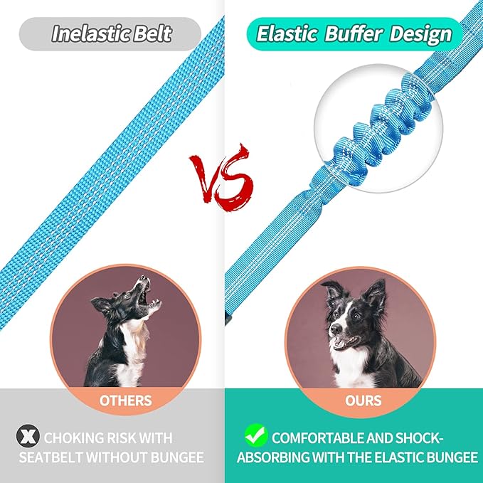 BAAPET Dog Seatbelt Leash for Cars 2-Packs Pet