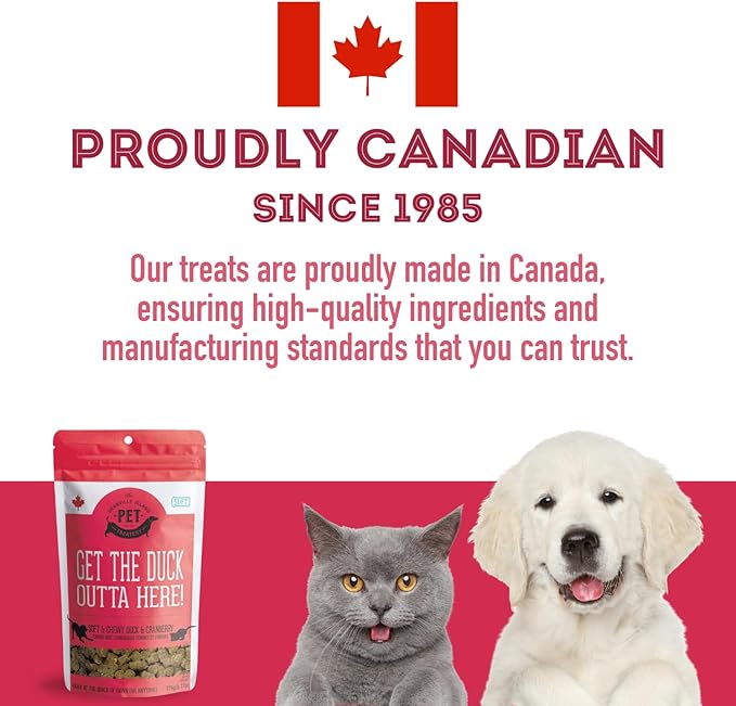 Soft & Chewy Cranberry & Duck Treats for Dogs & Cats (6.17 oz 1) -
