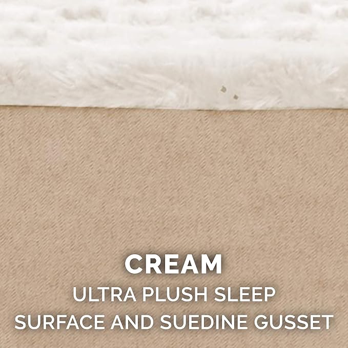Furhaven Replacement Dog Bed Cover Ultra Plush Faux Fur & Suede Mattress