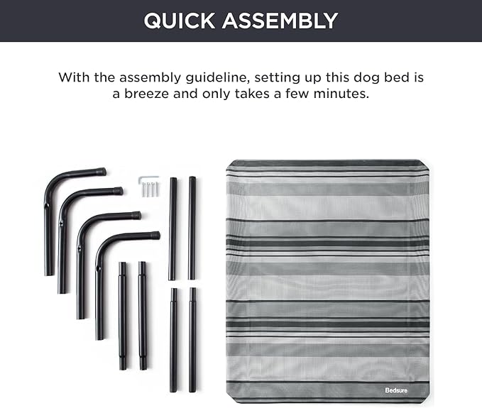 Bedsure XL Elevated Outdoor Dog Bed